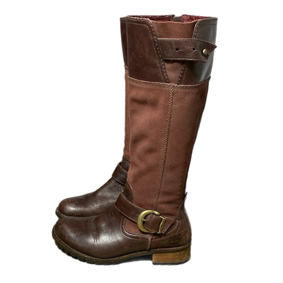 Timberland Earthkeepers Bethel Tall Zip Leather and Suede Knee-High Boots size 6 - Picture 1 of 14